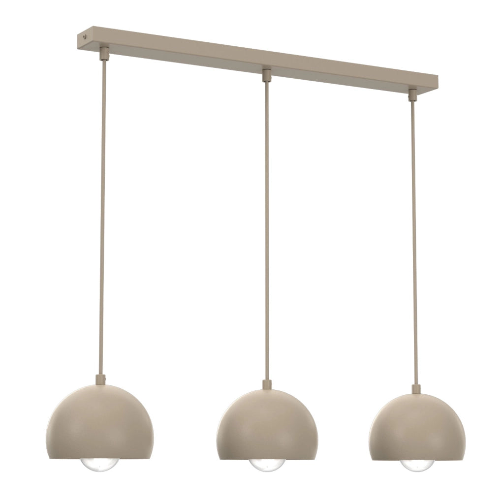 Lampada a sospensione minimal Sool Luminex 3xE27 beige