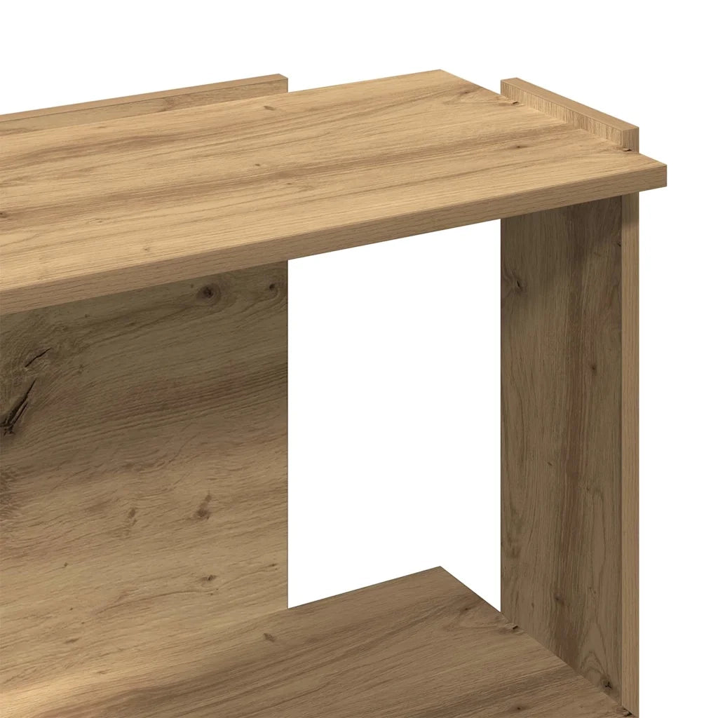 Libreria a 3 Ripiani-Scaffale per Libri-Mobile di Stoccaggio Rovere 60x30x80 cm Legno Multistrato