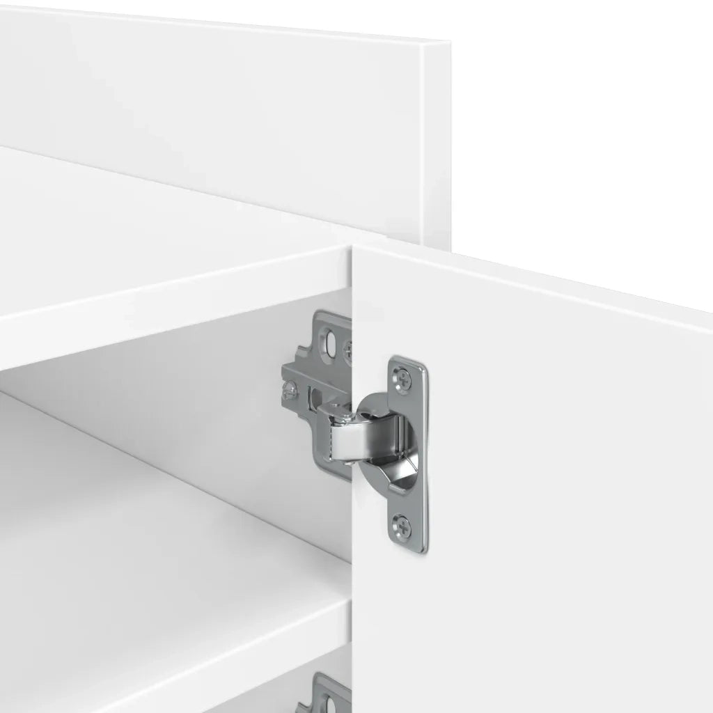 Mobile Porta TV Bianco 80x35x40 cm in Legno Multistrato 848367