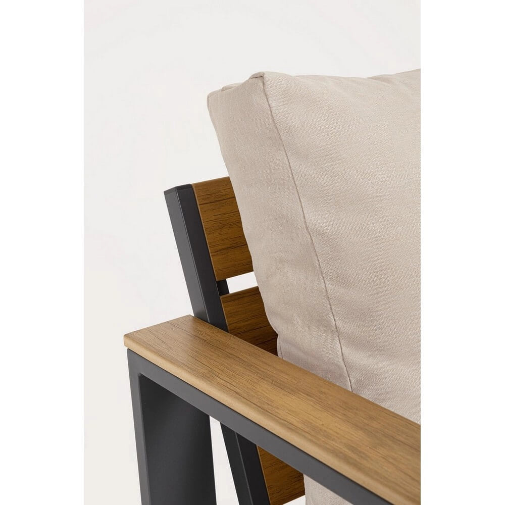 Set da 4 Salotto da Giardino in Alluminio con Cuscini e Tavolino - TALVION