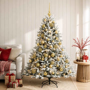 Albero di Natale artificiale con palline 150 cm 150 LED 3465658