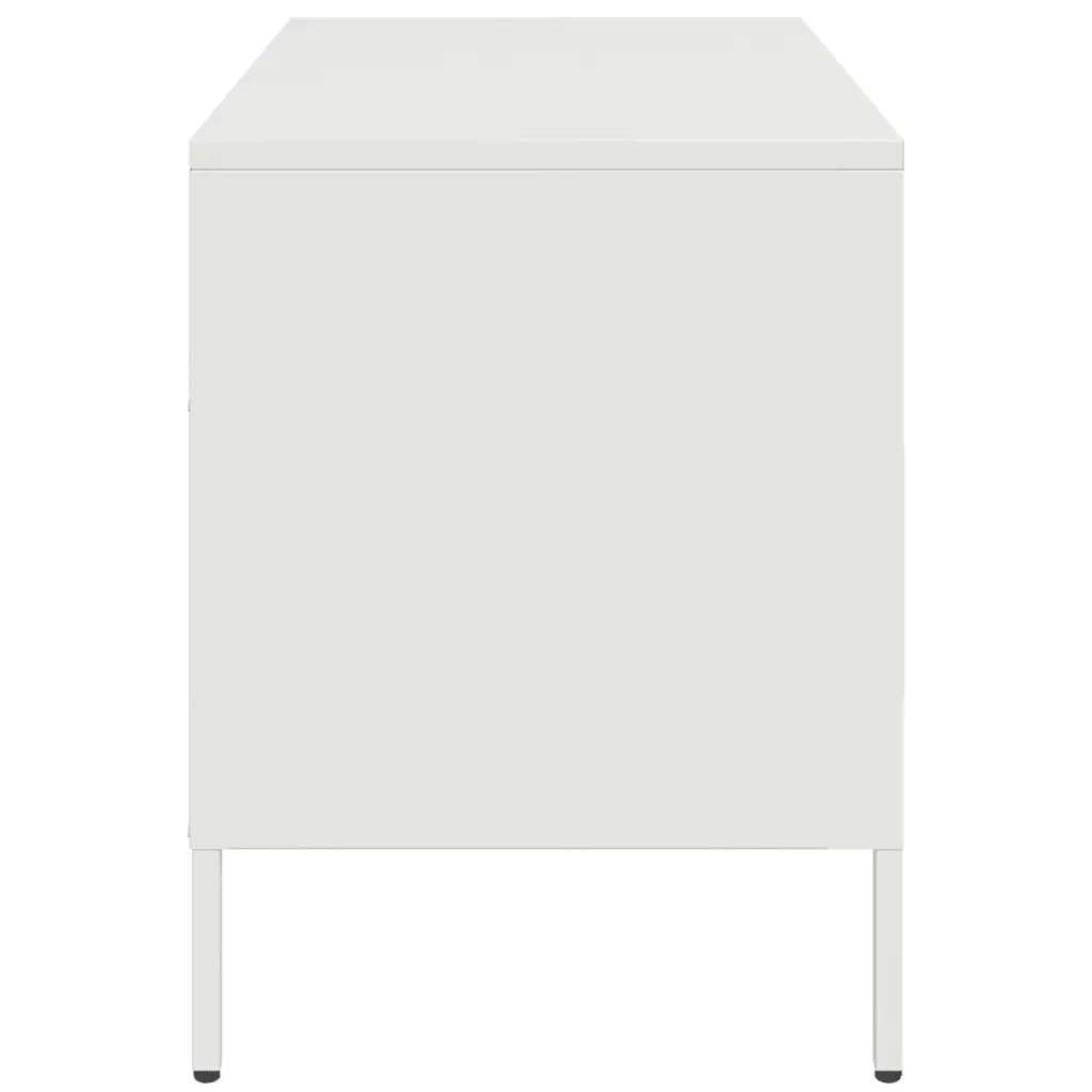 Mobile TV Bianco 68x39x50,5 cm in Acciaio