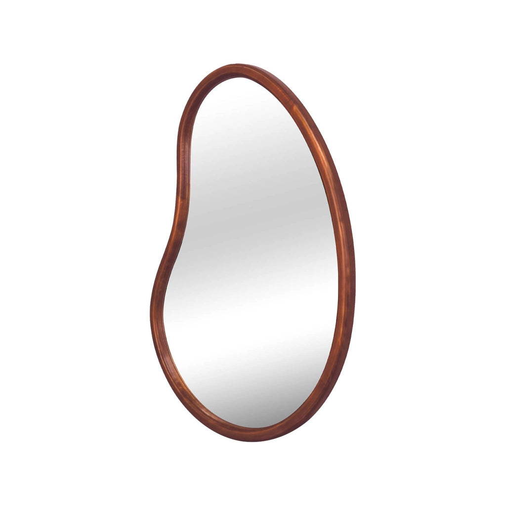Specchio in legno di abete, 85cm, marrone