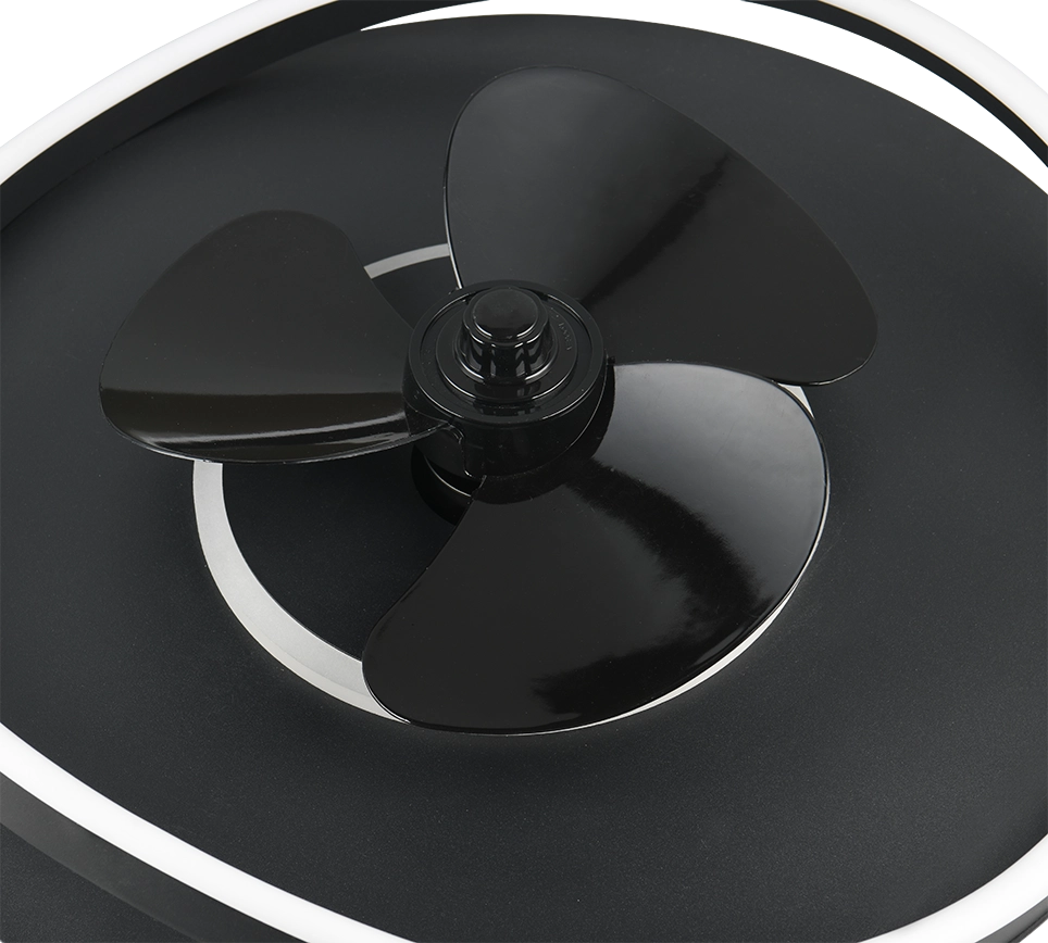 Plafoniera con Ventilatore estate/inverno, metallo, nero, D 50 cm Sortland