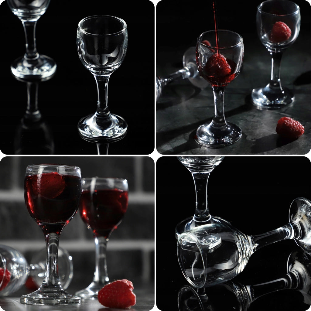 Set di 6 bicchieri KADAX da 55 ml per liquori, vodka e tinture.