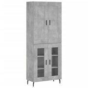 Buffet credenza cassettiera armadio mobile contenitore organizer cucina soggiorno salotto alto 69,5 x 34 x 180 cm legno ingegnerizzato grigio 02_0034593