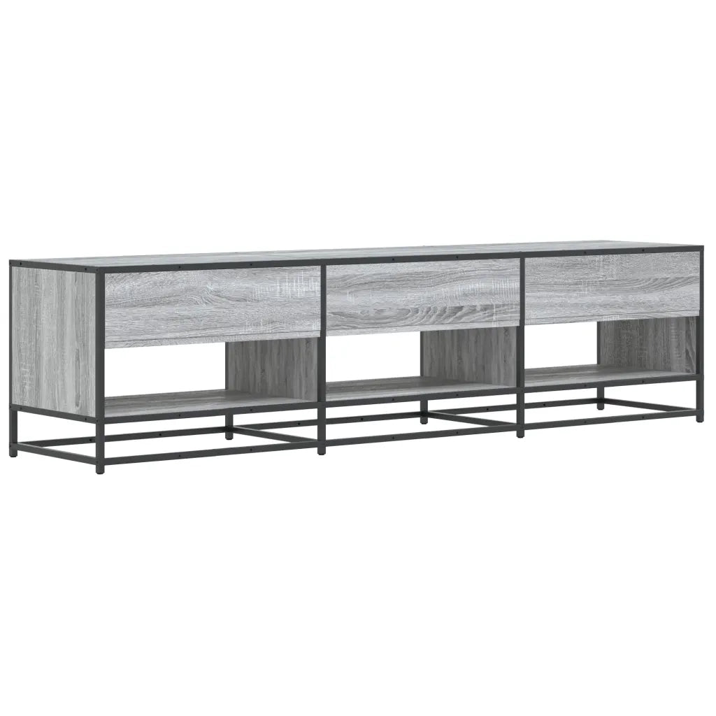 Mobile Porta TV Grigio Sonoma 180x40x46 cm in Truciolato