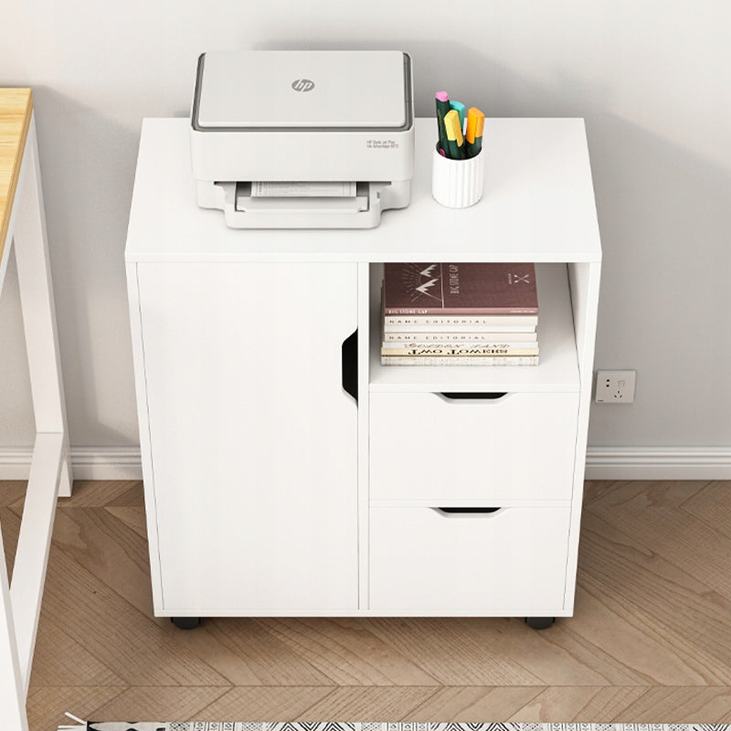 Armadio verticale, supporto per stampante, scaffale, tavolino moderno, 3 ripiani, 60 cm