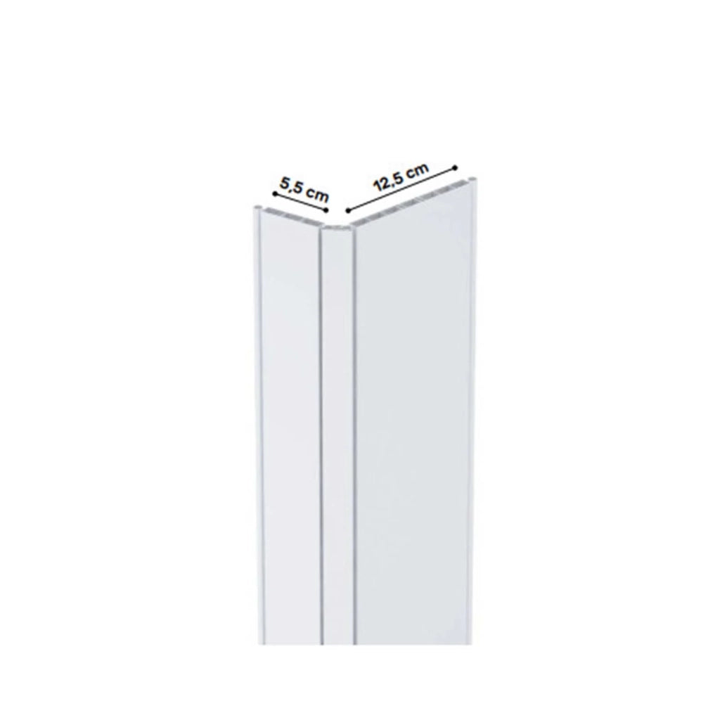 Porta a soffietto da interno in kit in PVC Bianca 82x220 cm mod. Simona