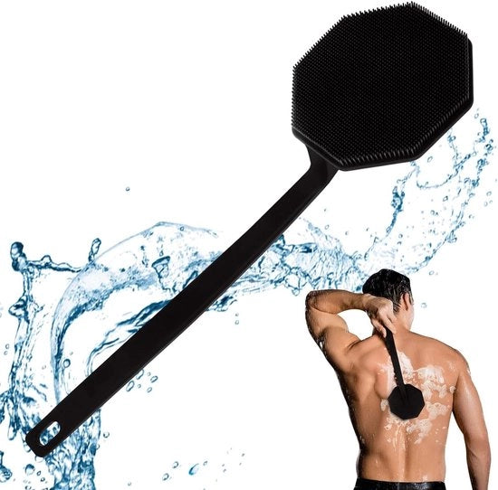 Douchepillen conghiatrice in silicone allungabile con lunga asta - maneggevole e adatta per douchepillen - schiuma ricca e massaggio
