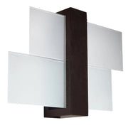 Applique REBIRD 1 legno wengé/vetro E27 IP20 Pure Lume