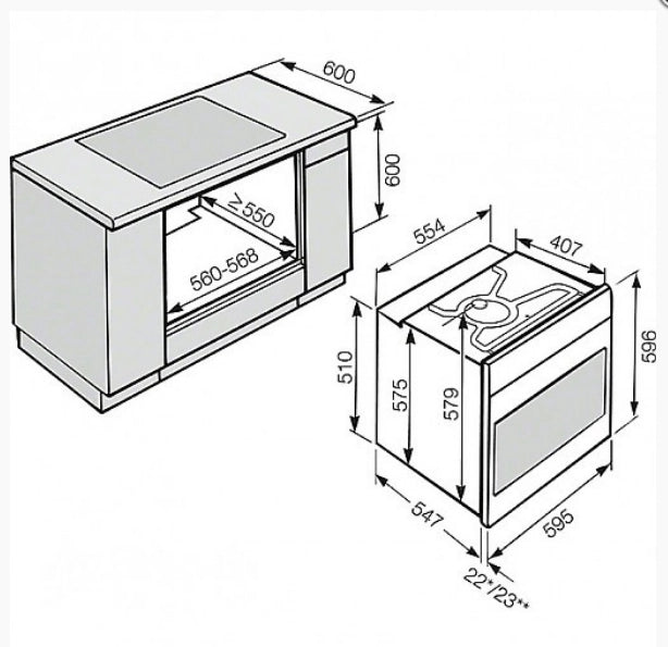 Miele h2661-1b forno elettrico ventilato ad incasso 8 funzioni 76 litri classe a+ colore inox e nero