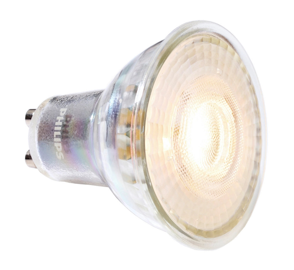 Lampadina MASTER VALUE PHILIPS LED SPOT GU10 4.9W DIMMERABILE faretto angolo luce 60 gradi 230V RA90 3000K
