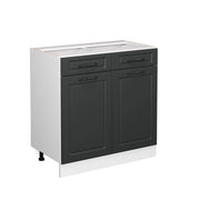 Vicco Mobiletto base per cucina Antracite casa di campagna 80 cm senza piano di lavoro