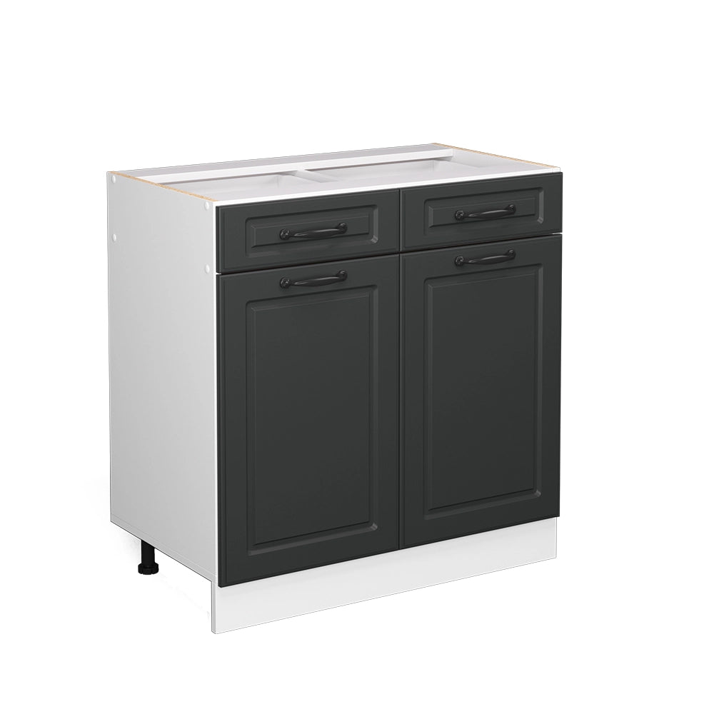 Vicco Mobiletto base per cucina Antracite casa di campagna 80 cm senza piano di lavoro