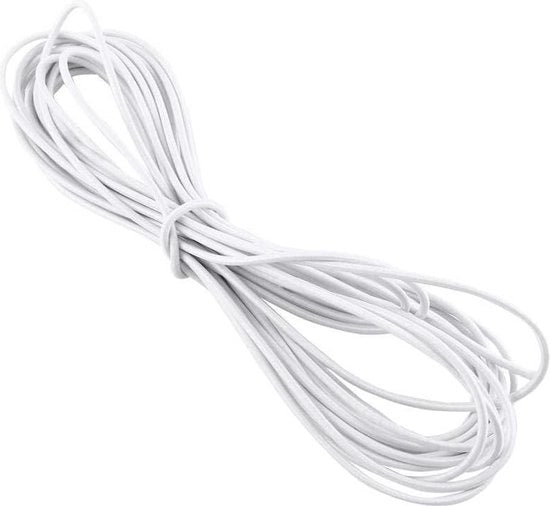 Cavo elastico in bungee di 10 metri per la creazione di accessori - bianco.