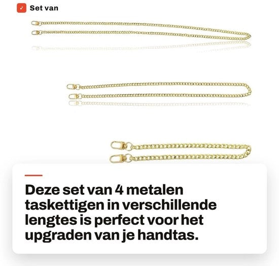 Set di Cinture per Tasche in Acciaio - 4 pezzi - 4 dimensioni (20/40/80/120 cm)