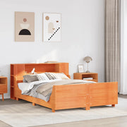Giroletto senza Materasso Marrone Cera 150x200 cm Legno di Pino