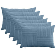 Federa 6 pcs ALMELO Blu 40 x 60 cm corduroy 914400