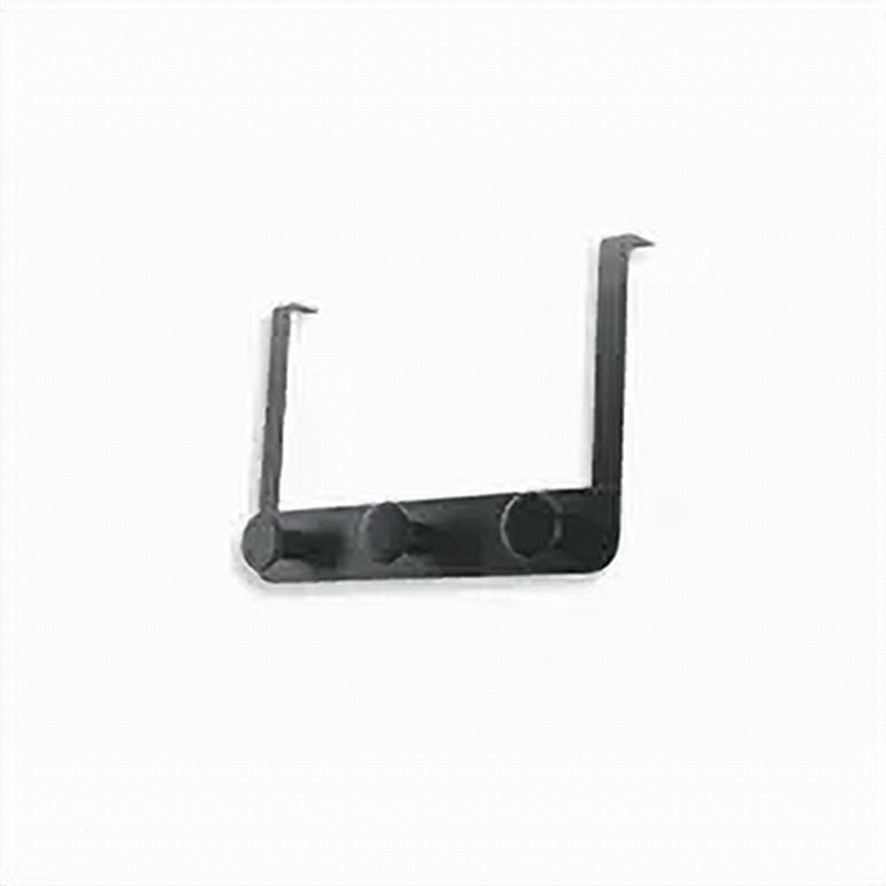 Trade Shop - Appendiabiti Da Porta Con 3 Ganci 19.5x11.5cm Nero Per Asciugamani Vestiti 87776 -