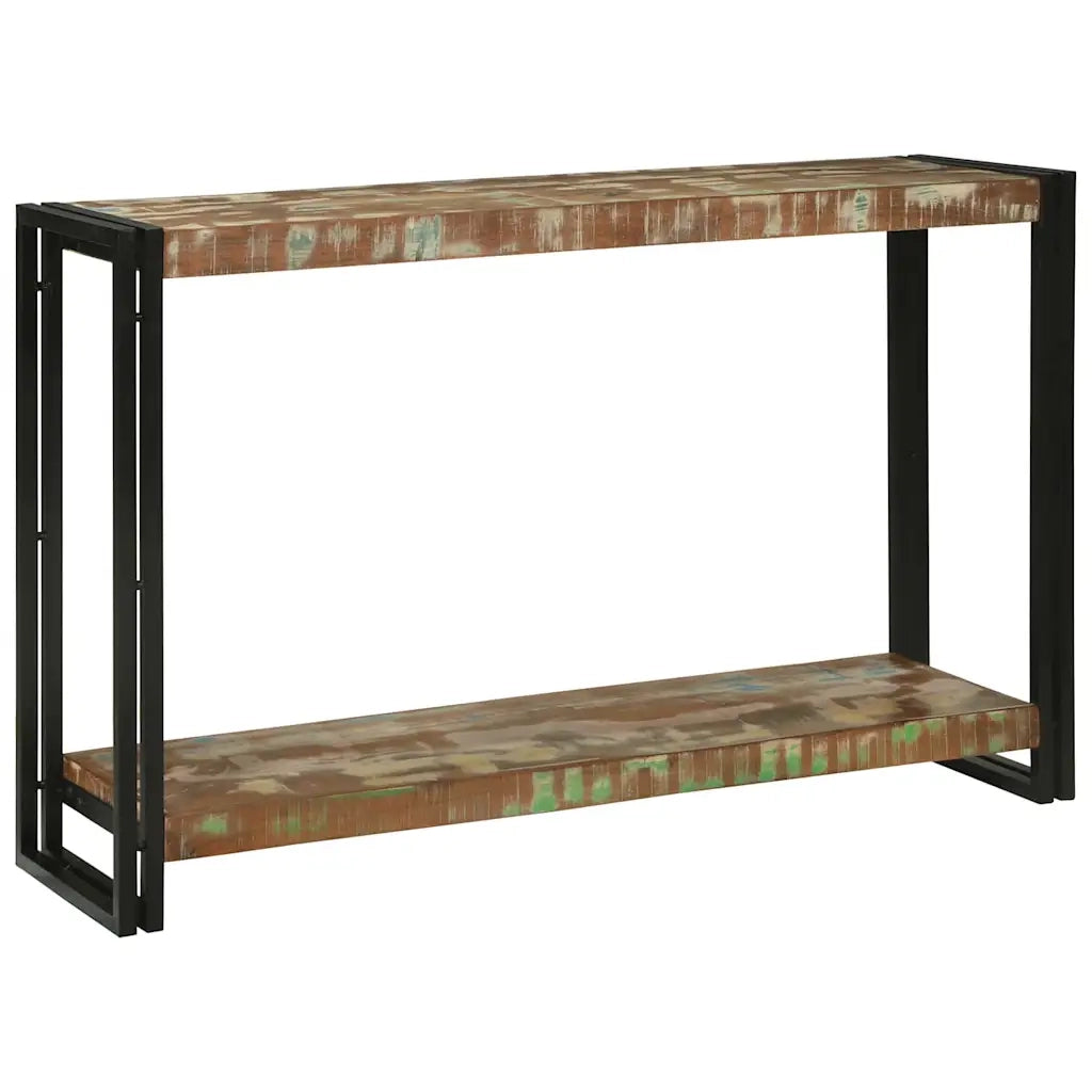 vidaXL Tavolo consolle 120 x 33 x 75 cm legno massello di riciclo