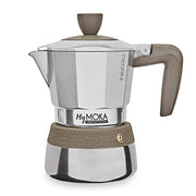 PEDRINI MY MOKA CAFFETTIERA 3 TAZZE INDUZIONE ACCIAIO INOX SILICONE BLU NOTTE
