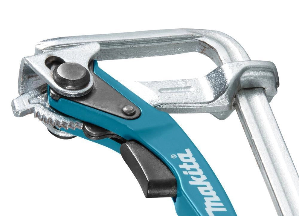 Makita 199826-6 Set di Morsetti a Sgancio Rapido per Guide 2 Pezzi Acciaio Blu - Argento colore Blu - Argento