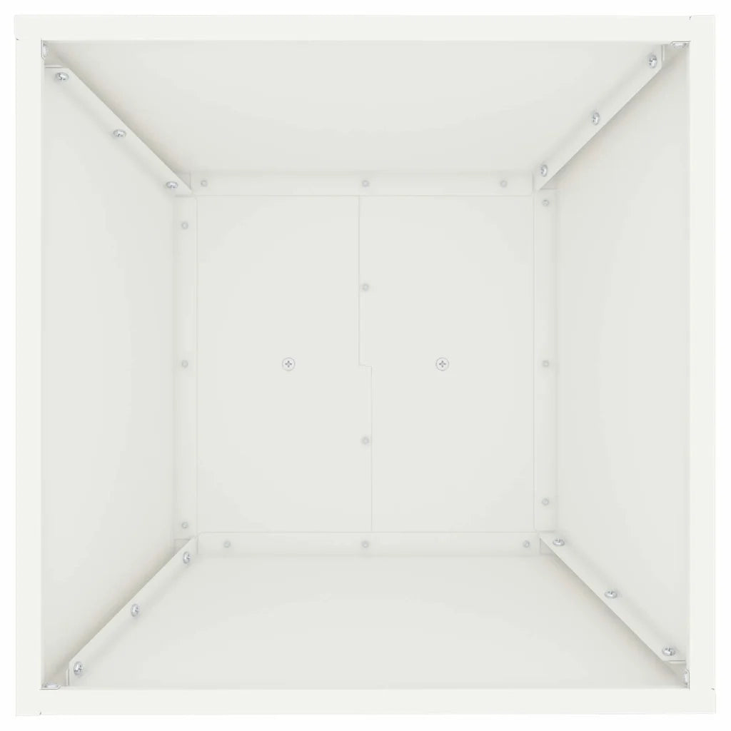 Vaso a Pilastro 2 pcs Bianco 40 x 40 x 100 cm 873855