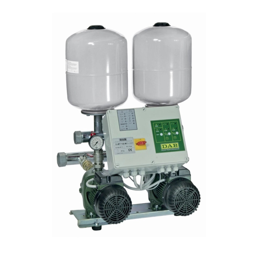Gruppi di pressurizzazione DAB 2 EUROINOX con 2 pompe orizzontali multistadio 40/50 M