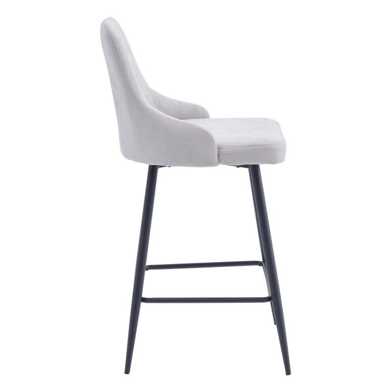 Set di 4 Sgabelli Chantal In Tessuto 320gr Beige Dimensione 47x52,5x100cm
