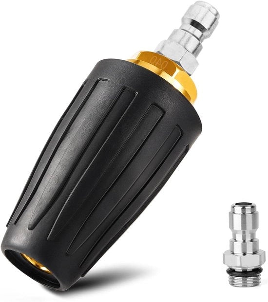 Hogedrukreiniger a vapore per superfici di pietra, cemento e vinile con getto turbo 3000 PSI massimo, connessione rapida 1/4