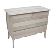 Como' in legno 4 cassetti grezzo l.112 p.52 h.91 (3021) - Mobili 2G