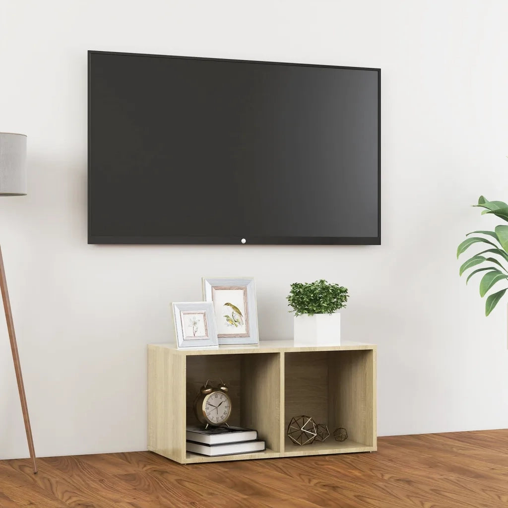 Mobile Porta TV Rovere Sonoma 72x35x36,5cm in Legno Multistrato 805528