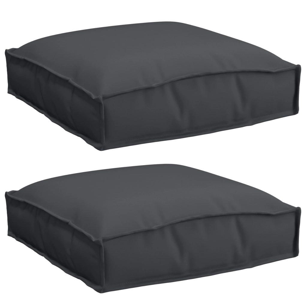 Cuscini per pallet per seduta 2 pz neri 40x40x8 cm tessuto Oxford