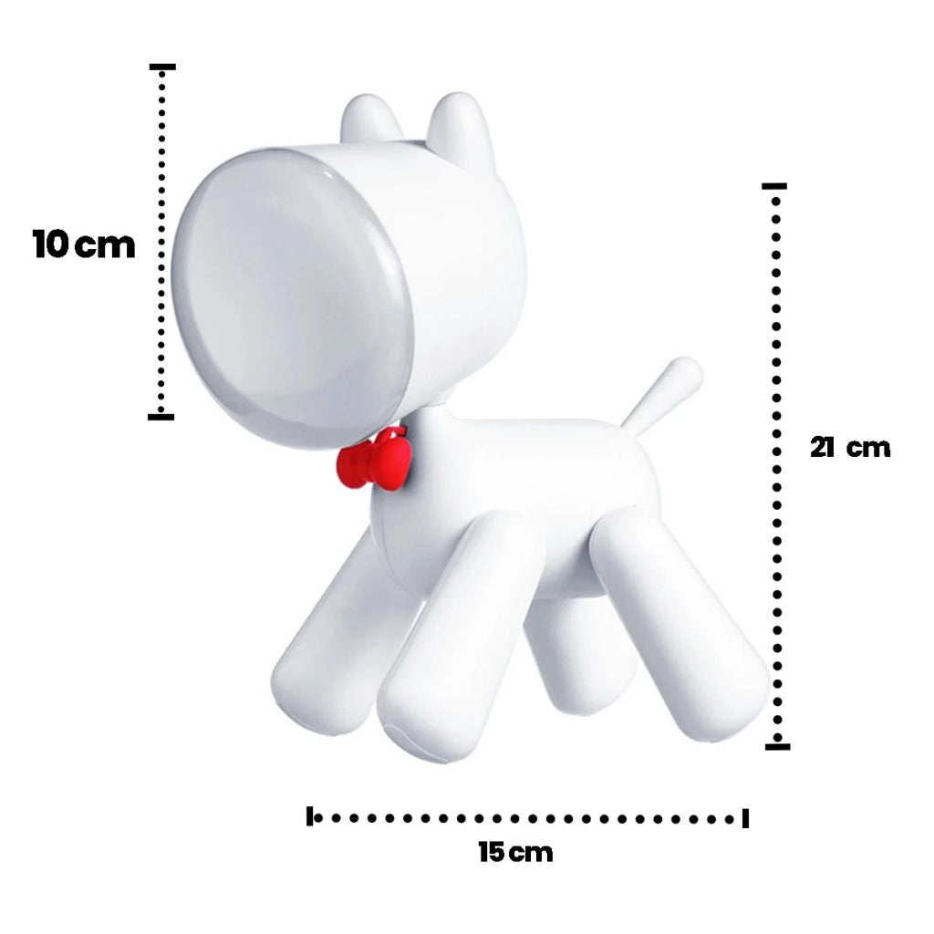 Luce notturna per bambini modello Dog Art Bianco TechKidz