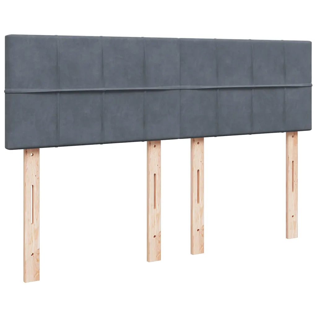 Struttura Letto Pouf con Materasso 140x190 cm Velluto 3311772