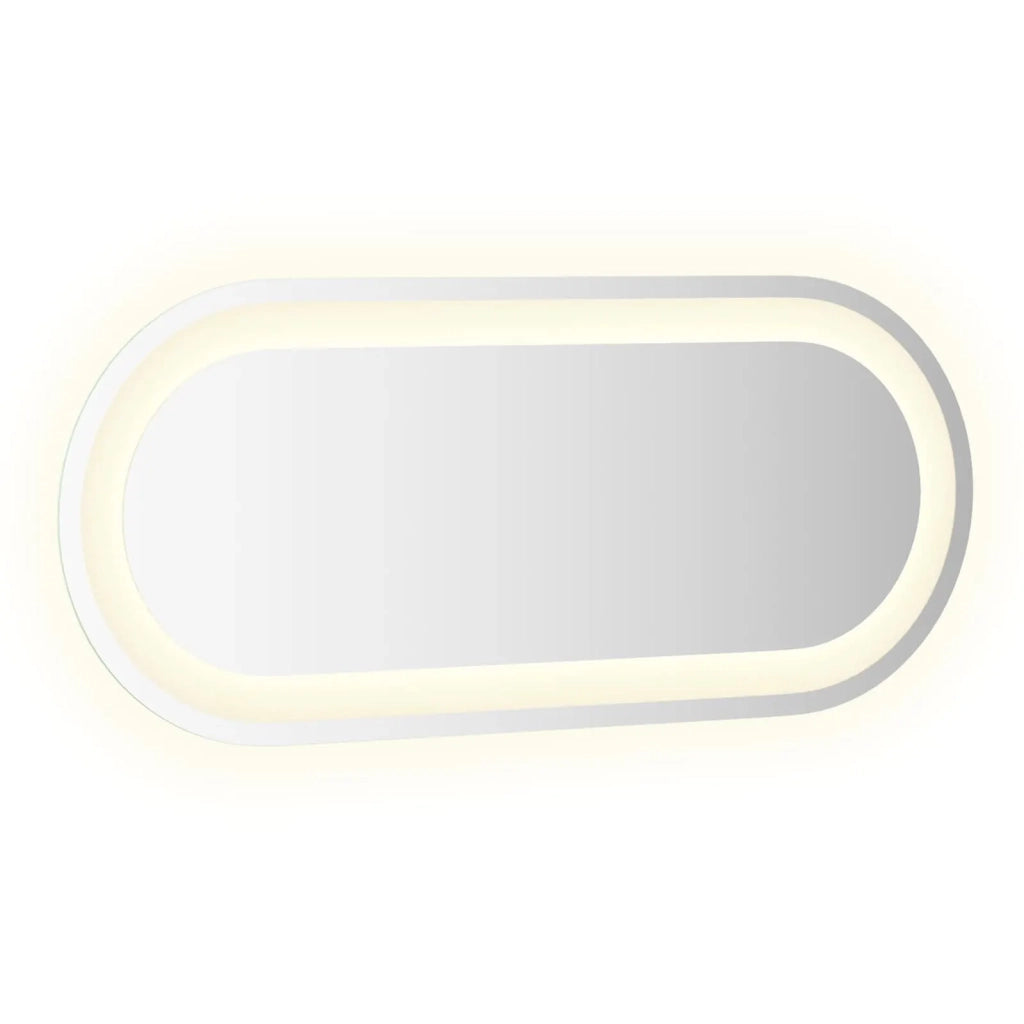 Specchio da bagno LED Trasparente 70 x 30 cm vetro temperato 42045852