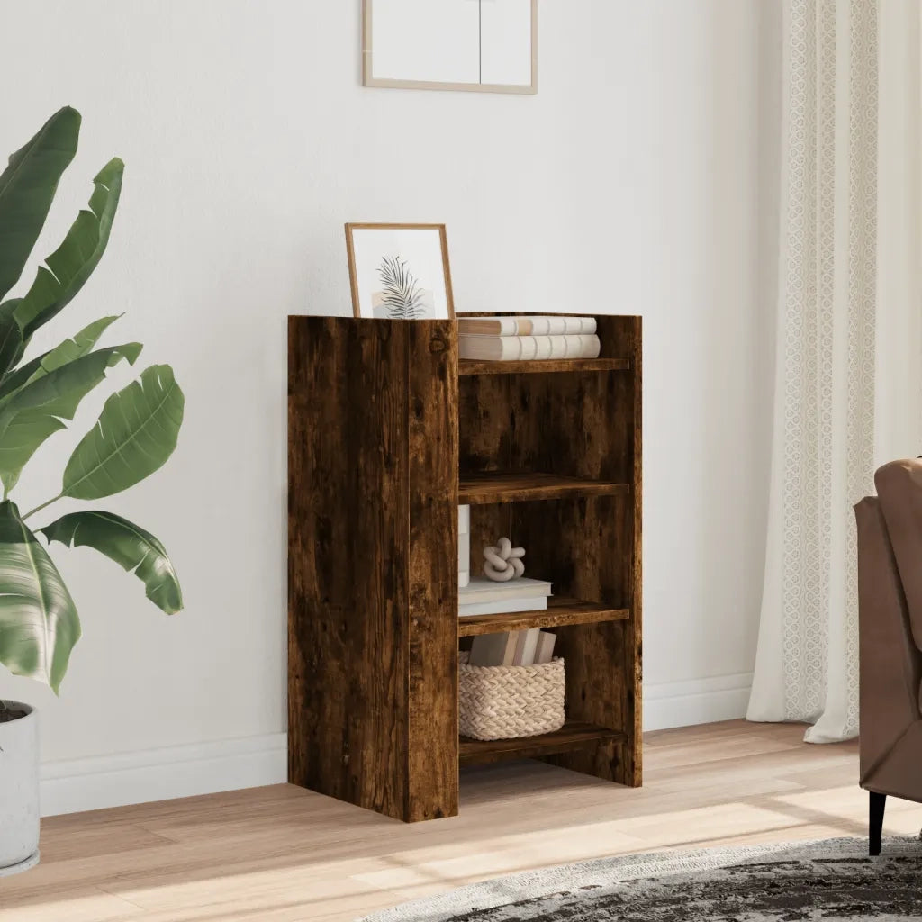 Credenza Rovere Fumo 45x35x75 cm in Legno Multistrato 848385