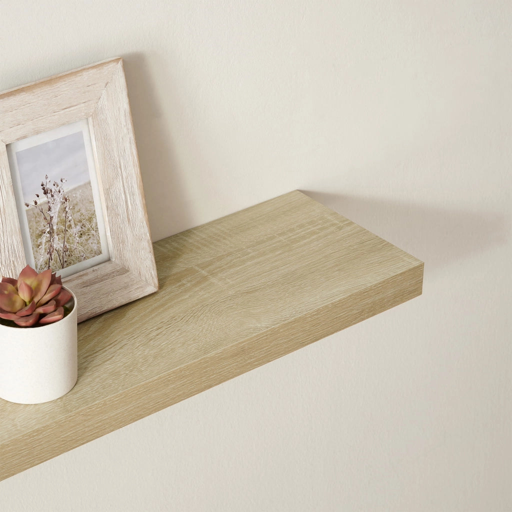Mensola da parete Valora 80 cm - Design galleggiante in rovere Sonoma