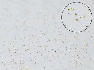 TOVAGLIATO PVC GLITTERATO ORO- - cm.140h, rotolo da mt.30 - 30 mt