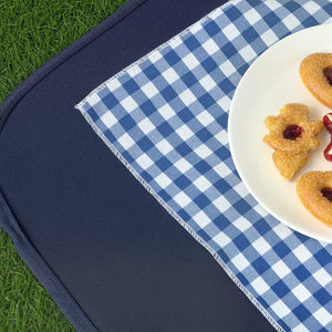 Cesta Valigetta da Pic Nic per 4 Persone 24 Pezzi in Vimini color Legno