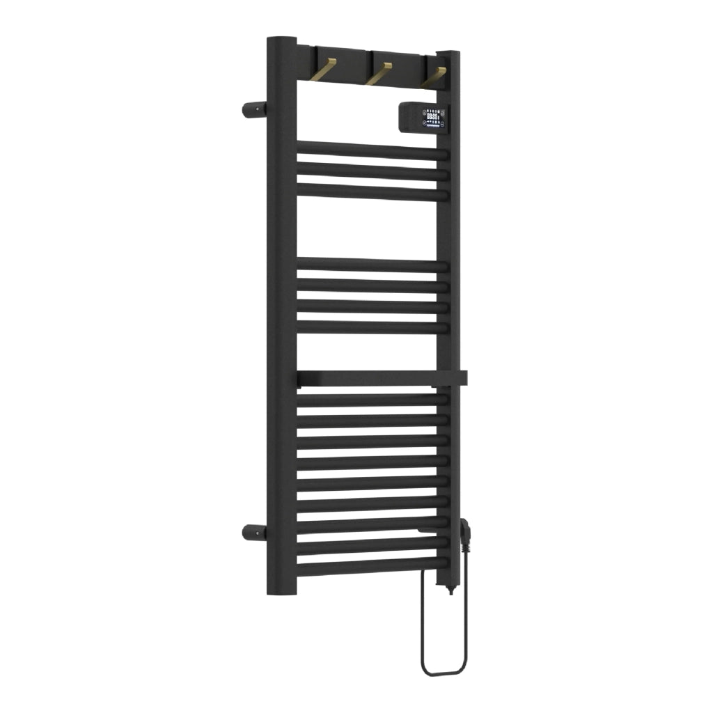 Scaldasalviette elettrico con radiatore 105 x 50 cm 500 watt nero 03_0010759