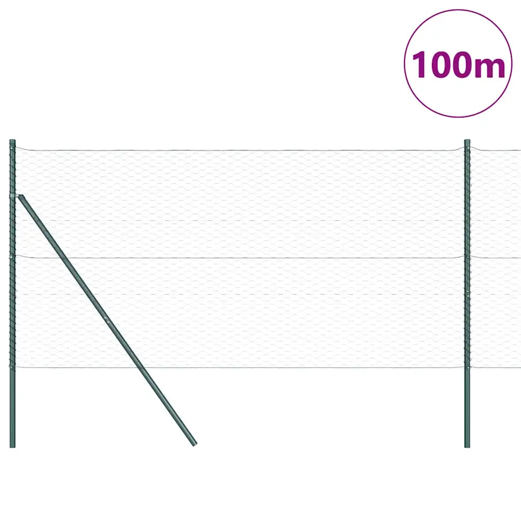 Palo della recinzione Grigio 100 x 1 m (rete da 36 mm)