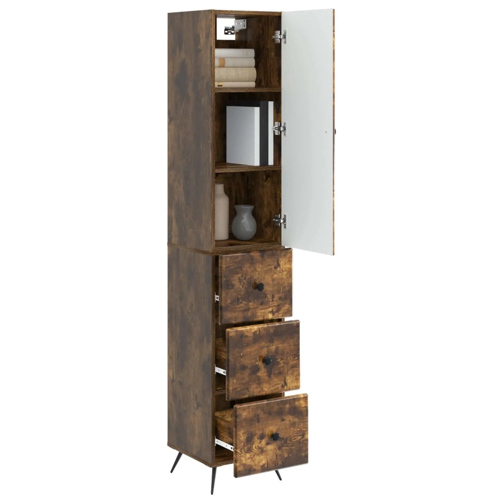 Set di armadi 2 pcs Rovere Fumo 34,5 x 34,5 x 90 cm