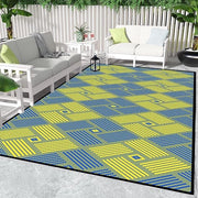 Tappeti all'aperto, 210x150cm, Copertura picnic, Tappeto di fibra sintetica, Panno di pavimento reversibile, Resistente ai raggi UV, Matrimonio per l'esterno, Tappeto riciclato per patio, giardino, balcone, spiaggia, veranda di RV, copertura esterna