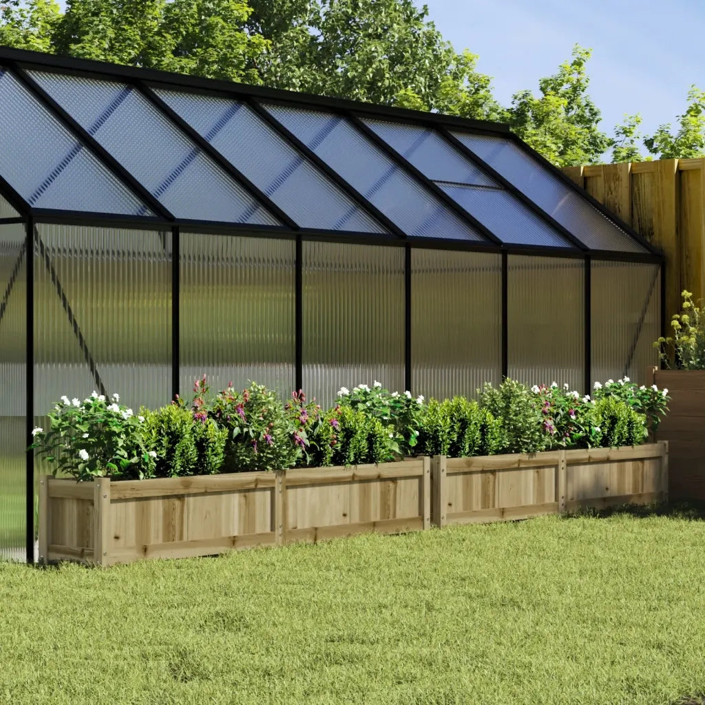 2 pz Fioriere | Cassetta per fiori | Vaso da Giardino in Legno di Pino Impregnato