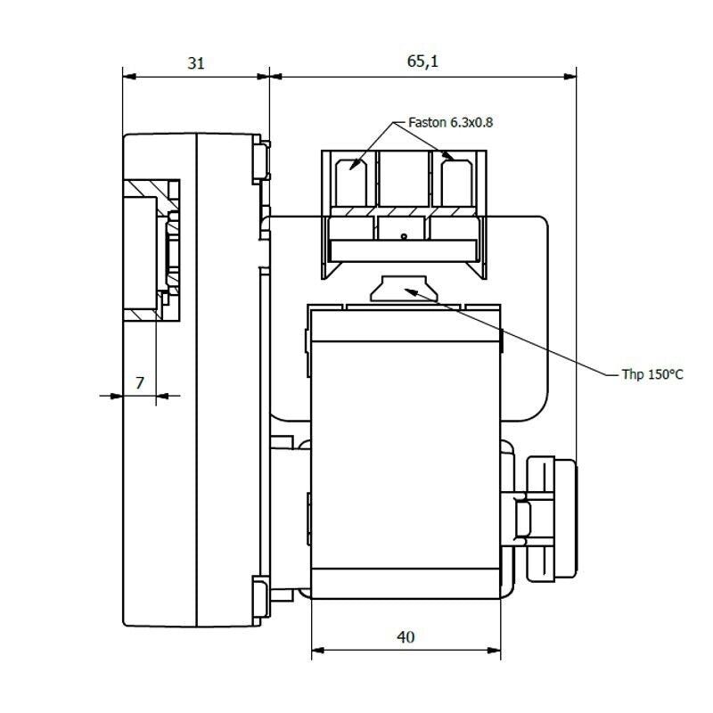 Ricambistufeapellet Motoriduttore per Stufa a Pellet KENTA K9177294 Albero da 8,5mm 4 RPM Motore per carico Pellet