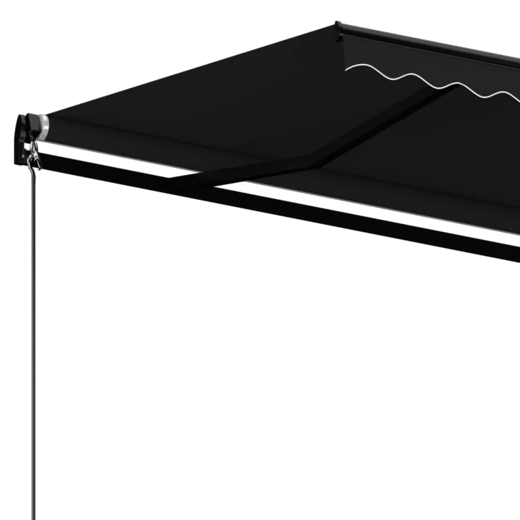 Tenda da Sole Retrattile Manuale 400x350 cm Antracite 3069179