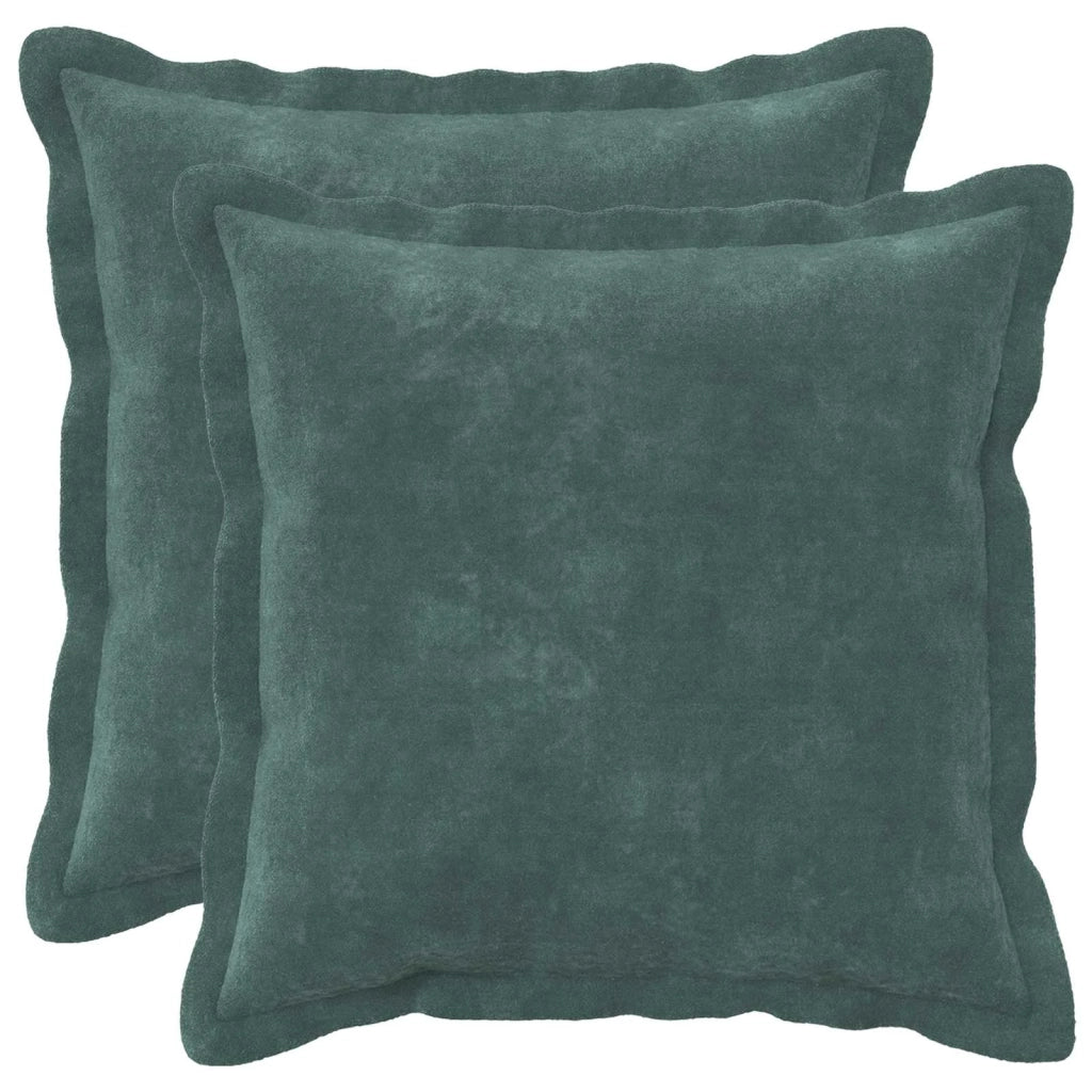 Cuscino con cuscino HOUTEN 2 pz Blu mare Fleece in microfibra 932965