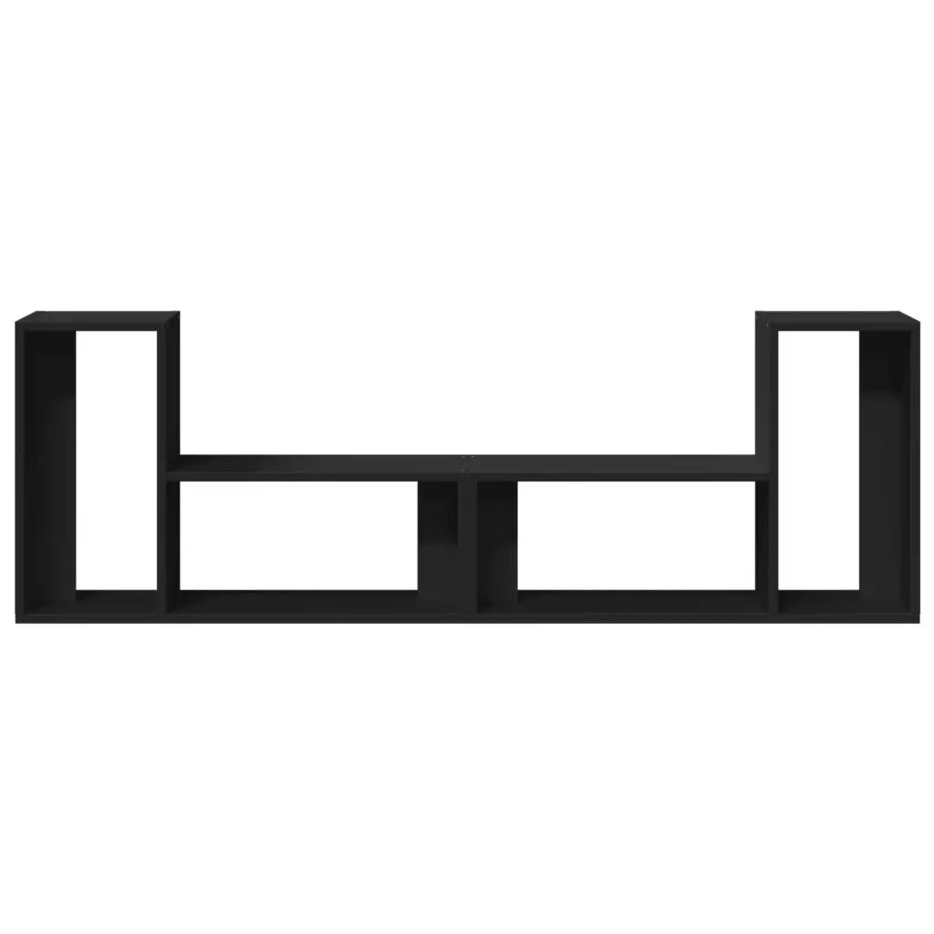 Mobili Porta TV 2 pz-Set di 2 Credenza per TV Neri 75x30x50 cm in Legno Multistrato